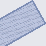 شال ابریشم توییل مونوگرام CHM5 رنگ آبی